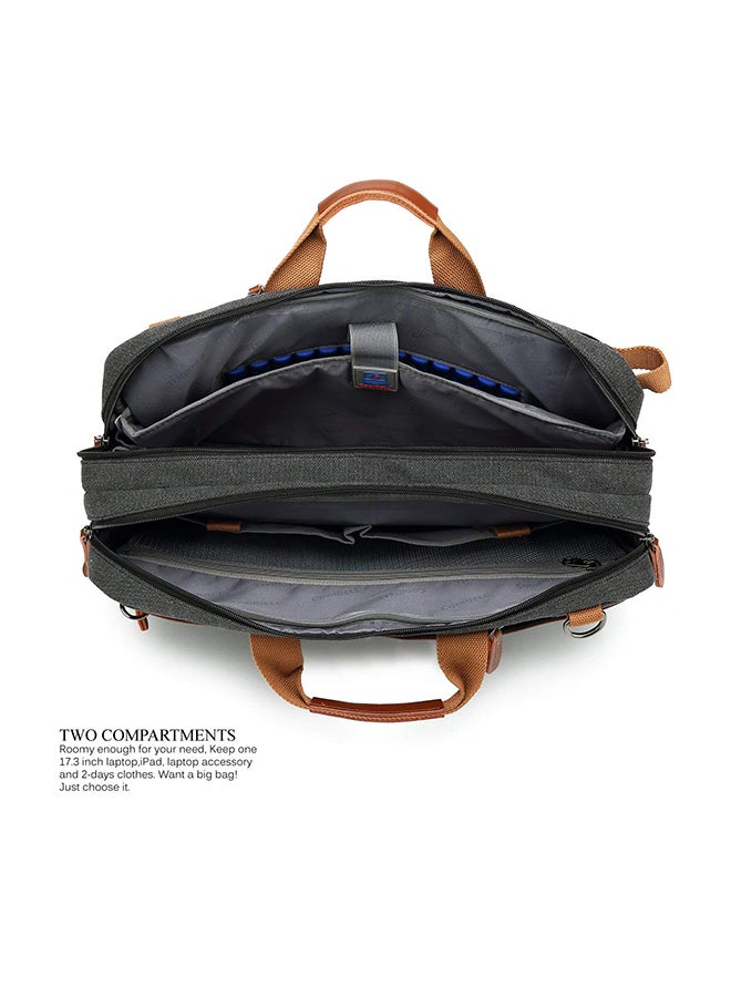 CoolBELL Convertible Multi-Functional Laptop Briefcase Black - Image 3