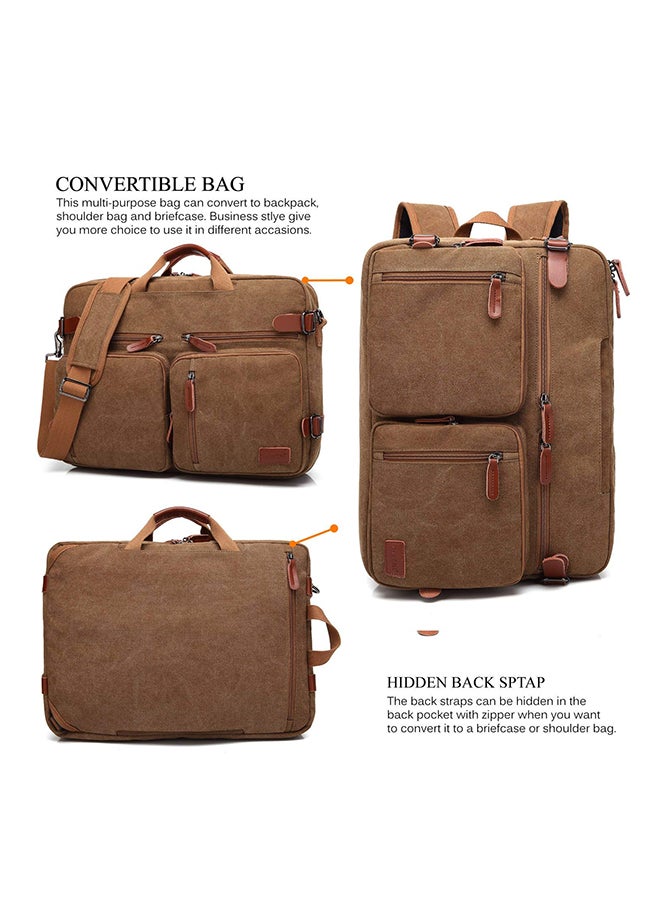 CoolBELL Convertible Multi-Functional Laptop Briefcase Khaki  - Image 3