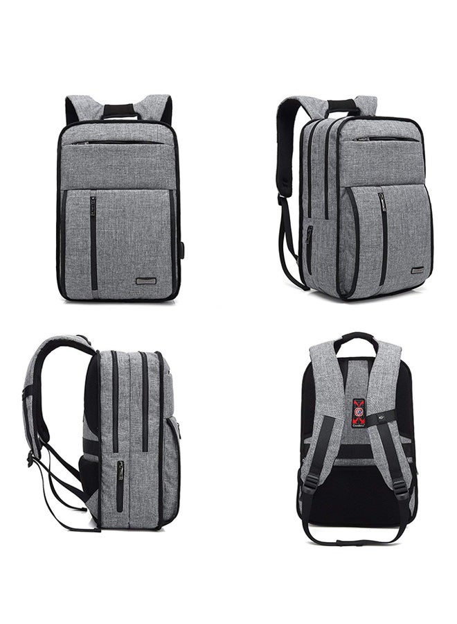 CoolBELL Multicompartment Laptop Backpack Grey - Image 2