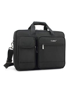 Multicompartment Laptop Bag Black