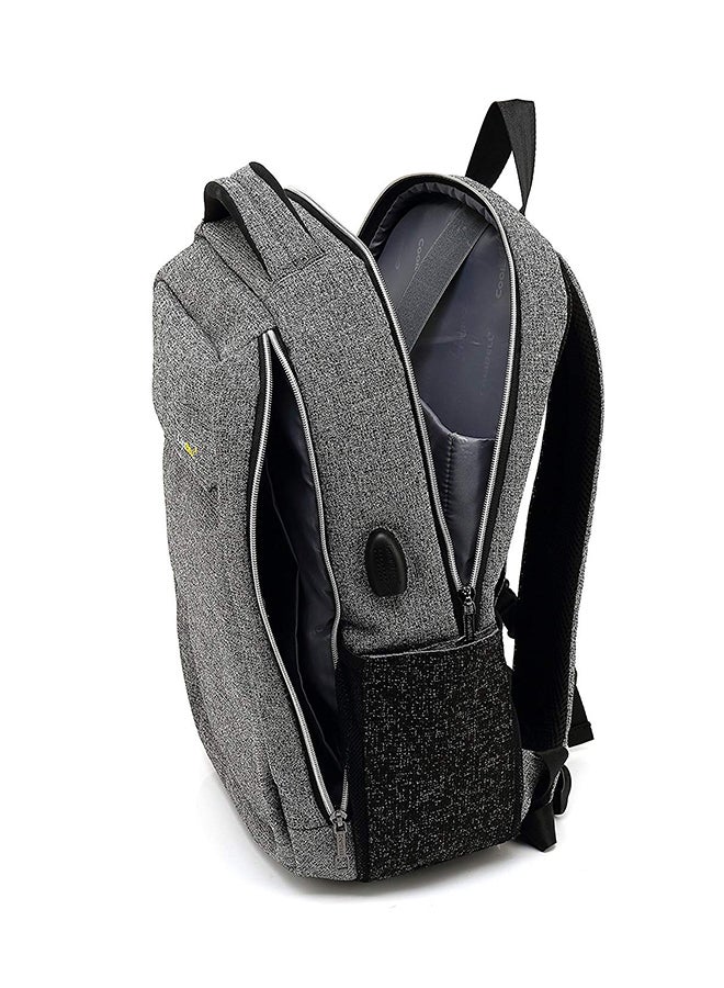 CoolBELL Anti-Theft Water-Resistant Laptop Backpack With USB Charging Port Grey - Image 2