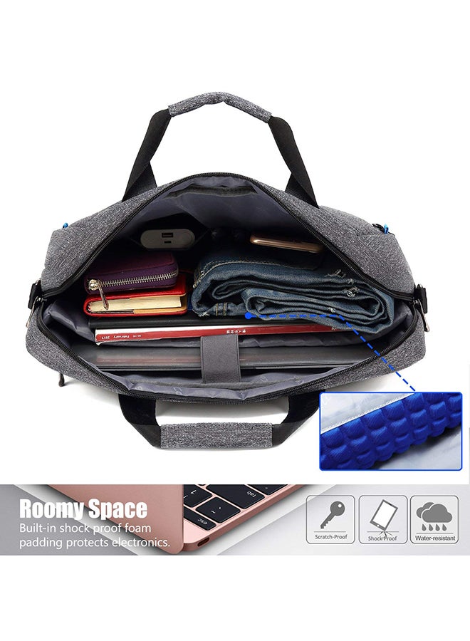 CoolBELL Multicompartment Laptop Bag Grey - Image 5