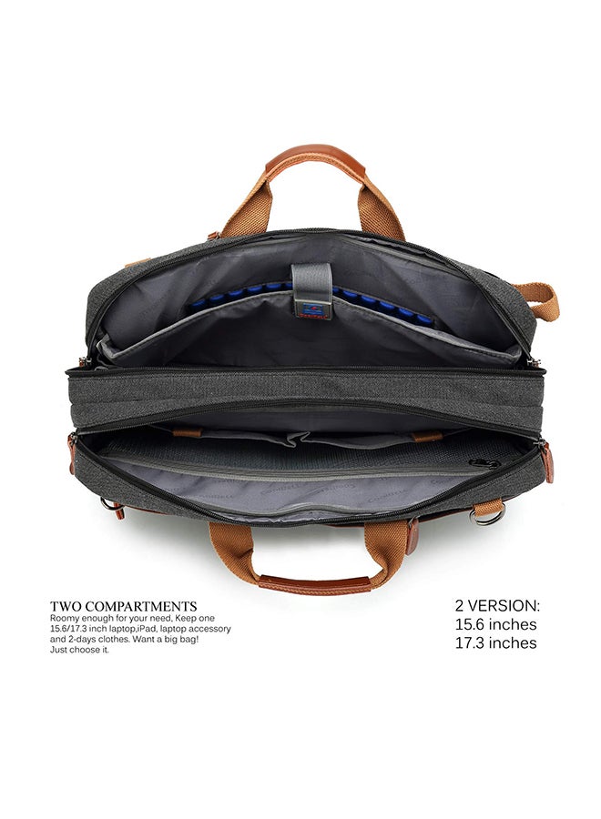 CoolBELL Convertible Multi-Functional Laptop Briefcase Black - Image 3