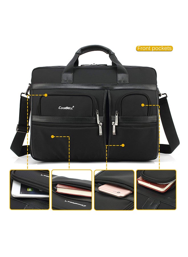 CoolBELL Multicompartment Laptop Bag With Strap Black - Image 2