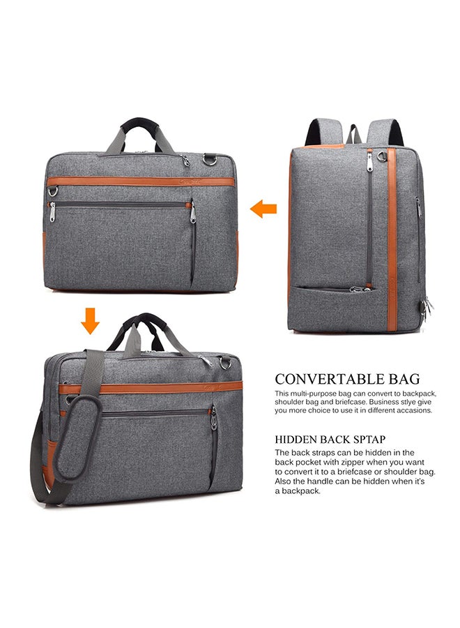CoolBELL Convertible Multi-Functional Laptop Briefcase Grey - Image 2