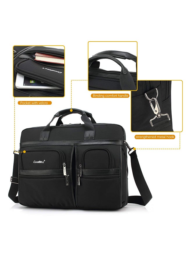 CoolBELL Multicompartment Laptop Bag With Strap Black - Image 3