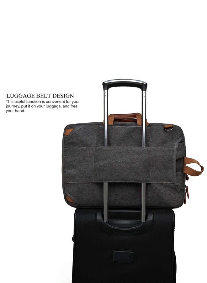 CoolBELL Convertible Multi-Functional Laptop Briefcase Black - Image 4