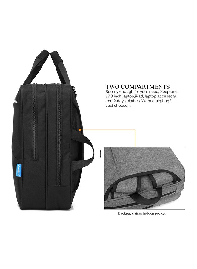 CoolBELL Convertible Multi-Functional Laptop Bag Black  - Image 3
