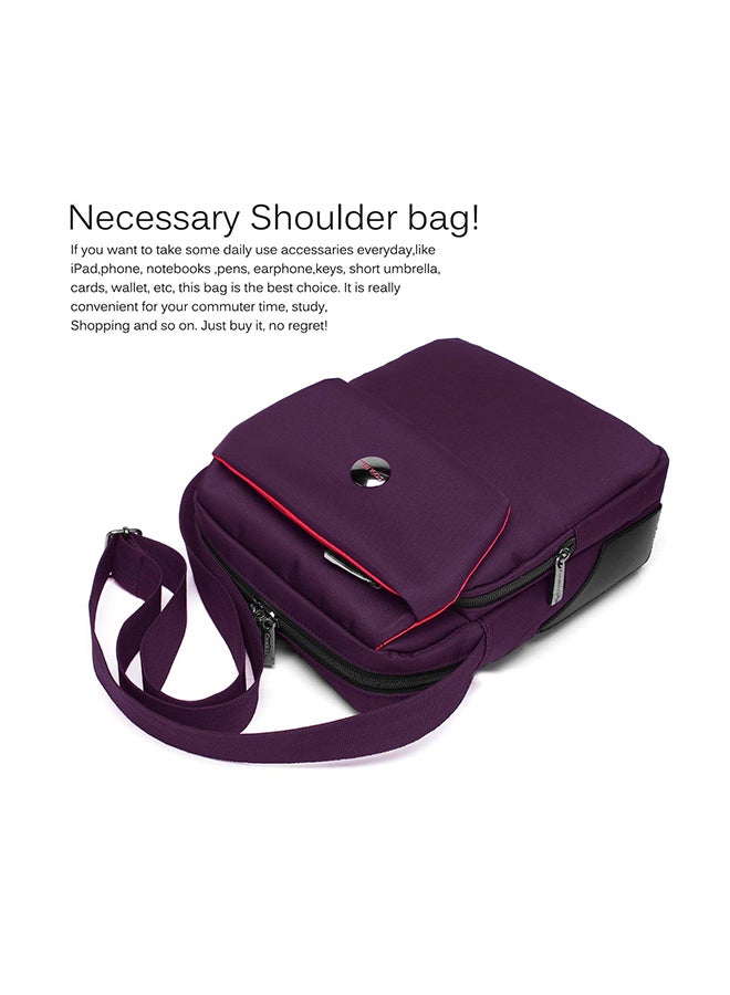 CoolBELL Waterproof Laptop Messenger Bag Purple  - Image 3