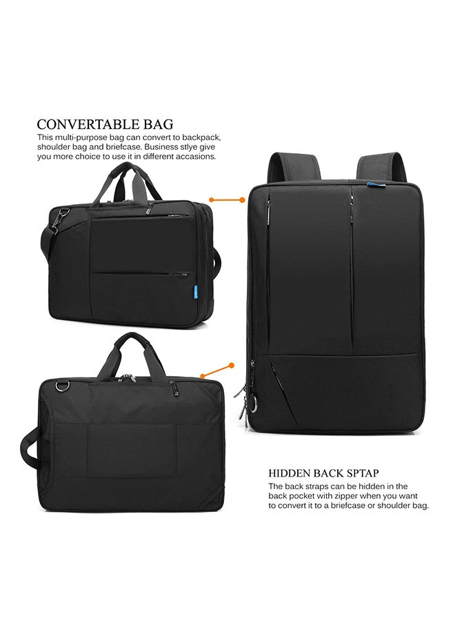 CoolBELL Convertible Multi-Functional Laptop Bag Black  - Image 4