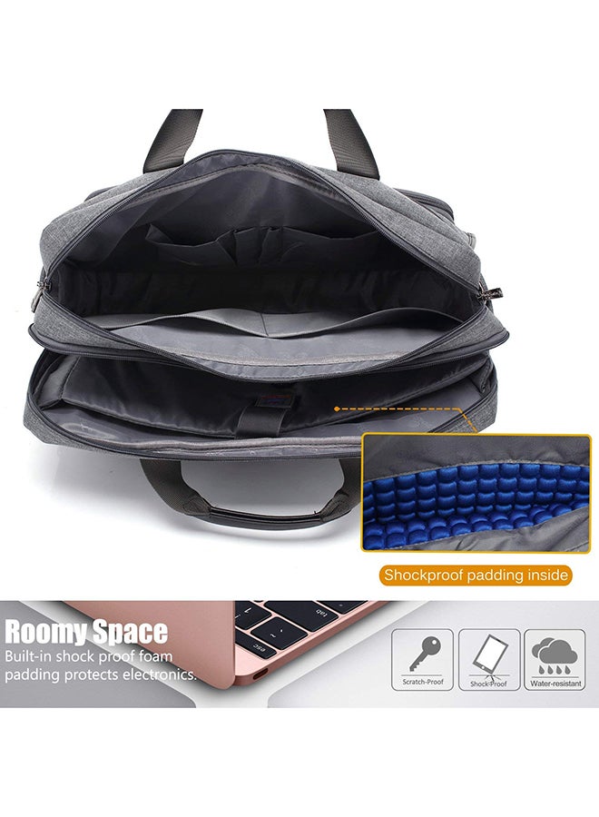 CoolBELL Multicompartment Laptop Bag With Strap Grey - Image 5