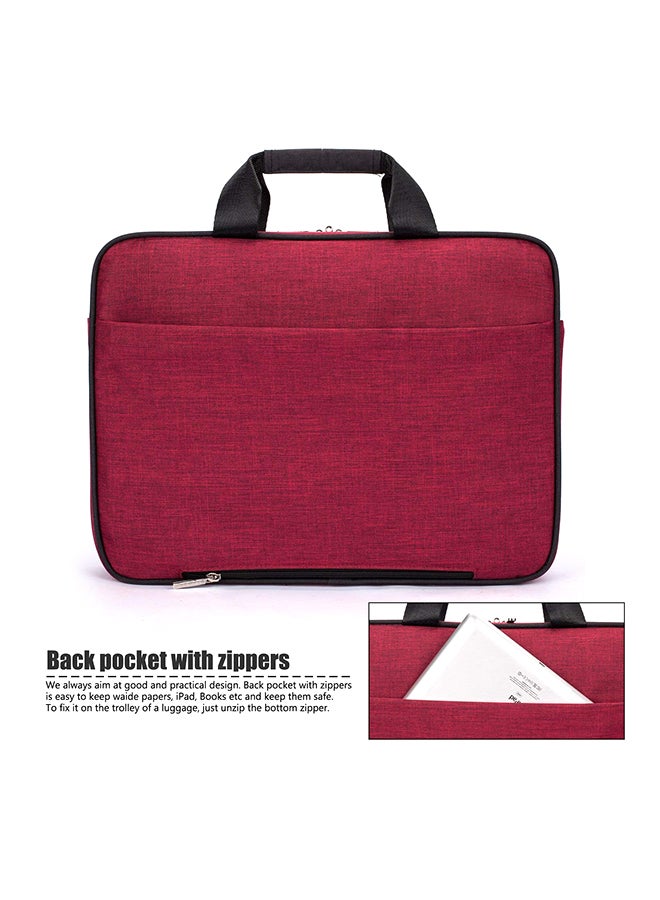 CoolBELL 17.3 Inch Nylon Laptop Bag Maroon - Image 2