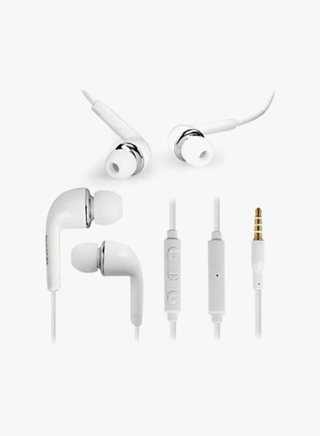 In-ear Stereo Earphones With Mic White