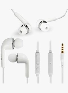 In-Ear Earphones With Mic White