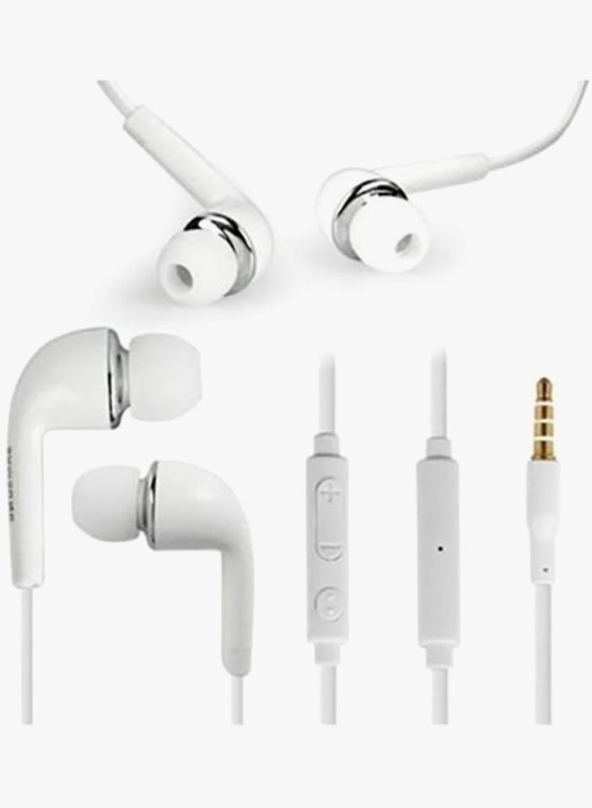 Generic - In-Ear Earphones With Mic White - Image 1
