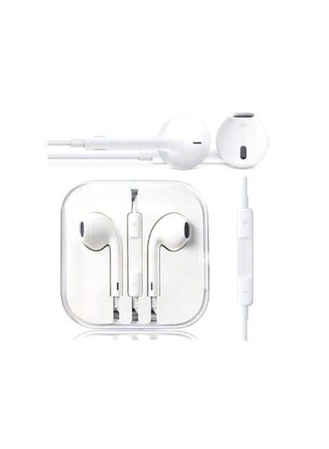 2-Piece Earbuds With Mic White