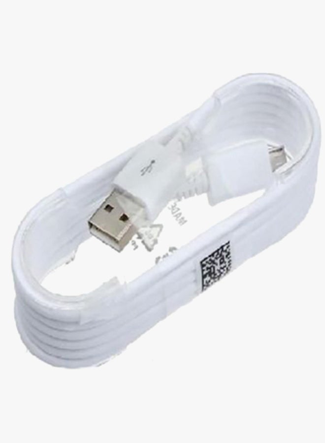 2-Piece Micro USB Data Sync Charging Cable Set White