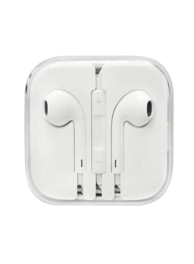 In-Ear Earphones With Mic White