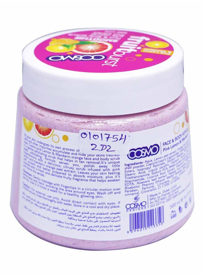 COSMO Mandarin Orange And Lemon Scrub 500ml  - Image 2
