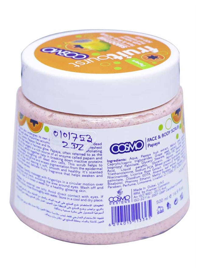 COSMO Papaya Scrub 500ml  - Image 2