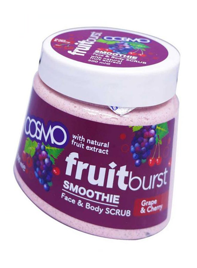 كوزمو 12 قطعة من مقشر فروتبيرست سموثي للوجه والجسم بالعنب والكرز 500ملليلتر - Image 3