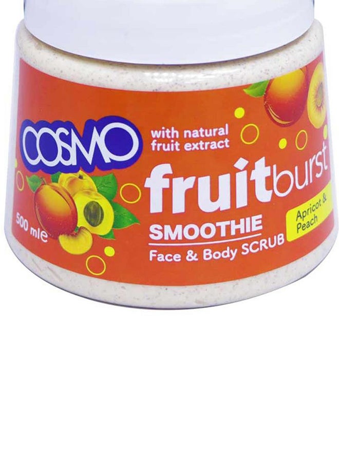 COSMO 12-Piece Fruitburst Smoothie Face And Body Scrub With Apricot And Peach 12x500ml  - Image 3