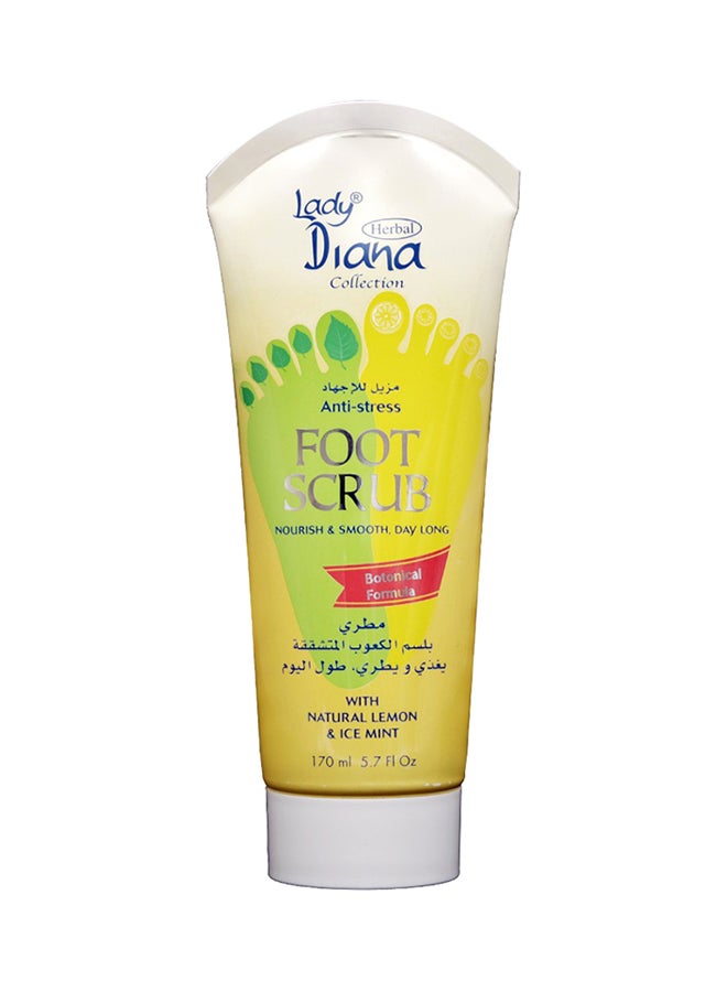 Lady Diana 12-Piece Anti-Stress Foot Scrub With Lemon And Ice Mint 12x170ml  - Image 1