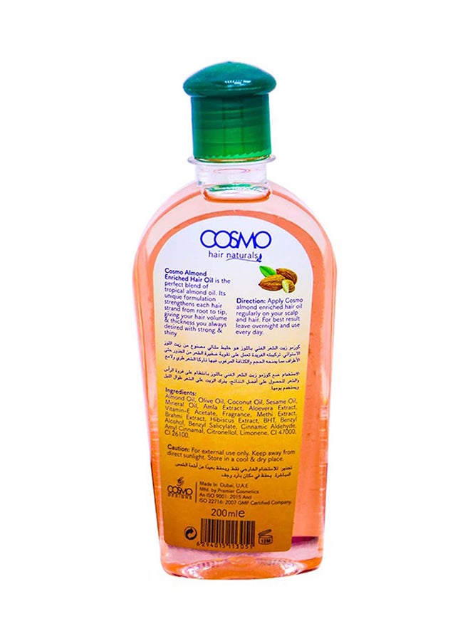 كوزمو زيت للشعر غني بخلاصة اللوز 200ملليلتر - Image 2
