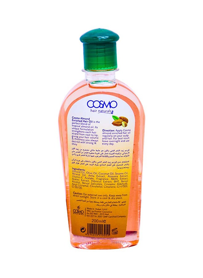 كوزمو 12 قطعة من زيت الشعر الغني باللوز 12x200ملليلتر - Image 2