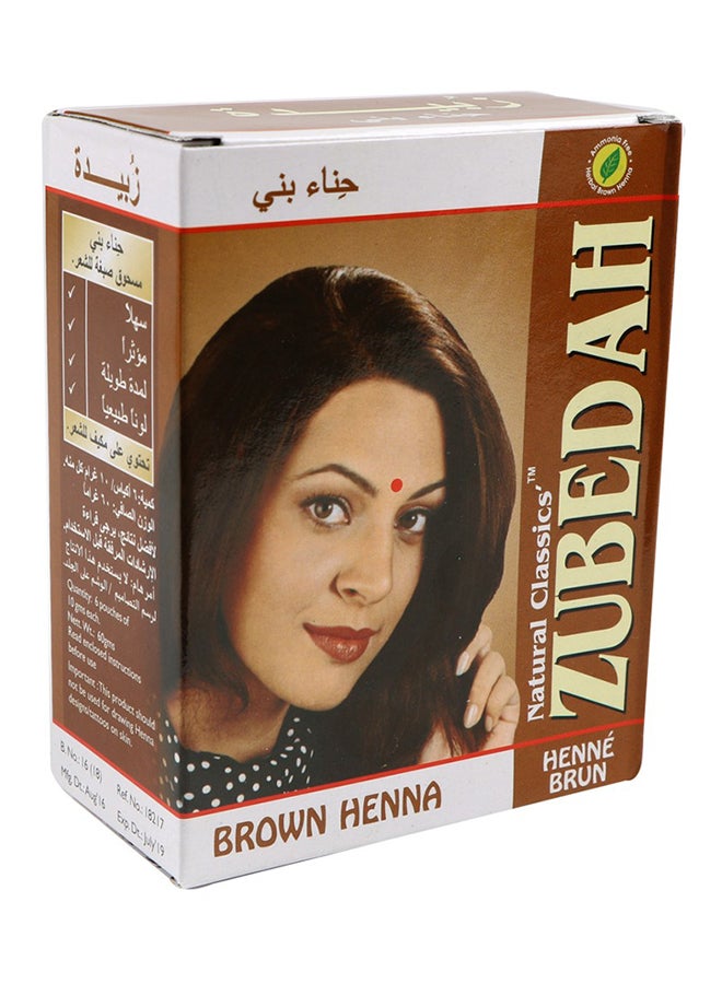 ZUBEDAH 10-Piece Natural Classics Premium Henna Box Set Brown 10x60grams - Image 2