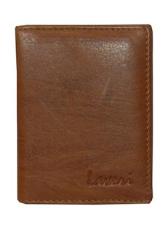 LAVERI LEATHER Bi-Fold Leather Card Holder Tan  - Image 1