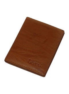 LAVERI LEATHER Bi-Fold Leather Card Holder Tan  - Image 3