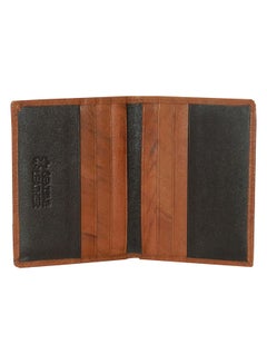 LAVERI LEATHER Bi-Fold Leather Card Holder Tan  - Image 4
