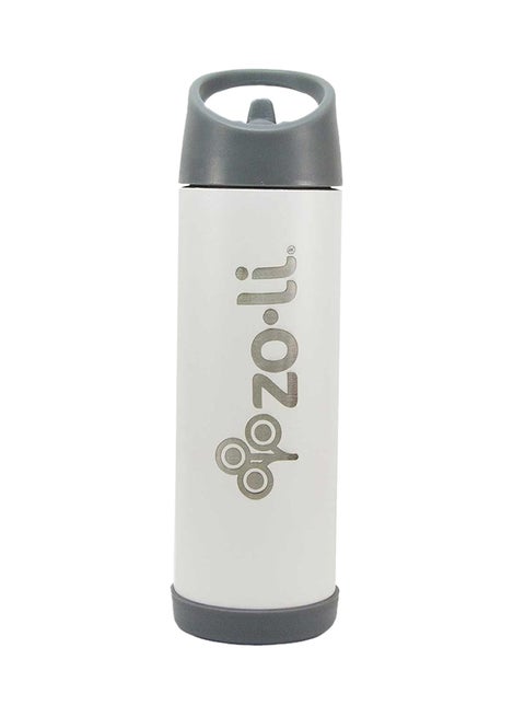 Pow Pip Vacuum Insulated Bottle With Straw White
