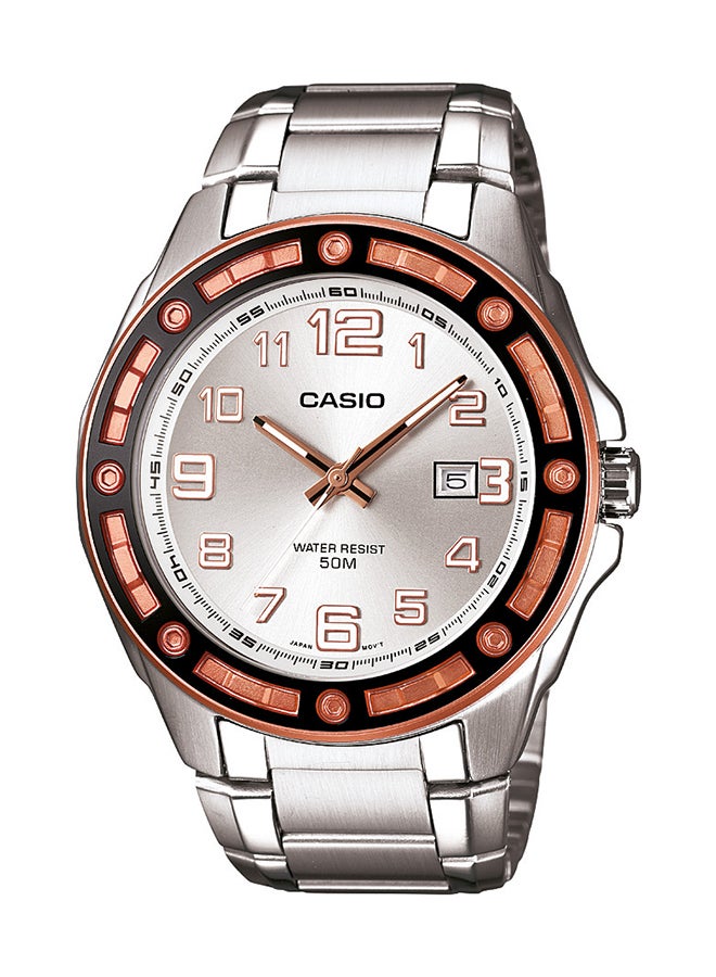 كاسيو ساعة يد بعقارب مقاومة للماء طراز MTP-1347D-7AVDF للرجال - Image 1