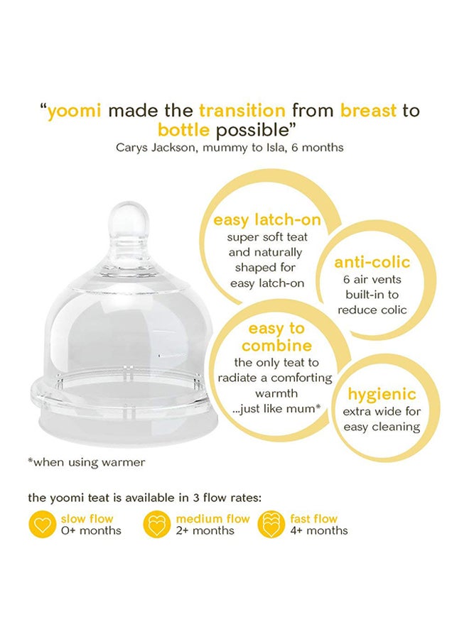 Yoomi 2-Piece Medium Flow Bottle Teats - Image 2
