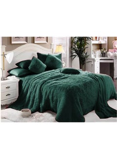 6-Piece Comforter Set Polyester Blend Green 240x240cm - v1541216006/N19427186A_1