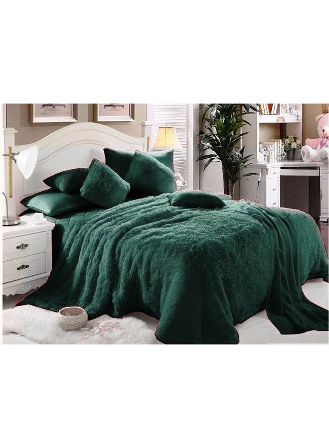 كومفي طقم لحاف مكون من6-Piece قطع مزيج البوليستر أخضر 240x240سم 