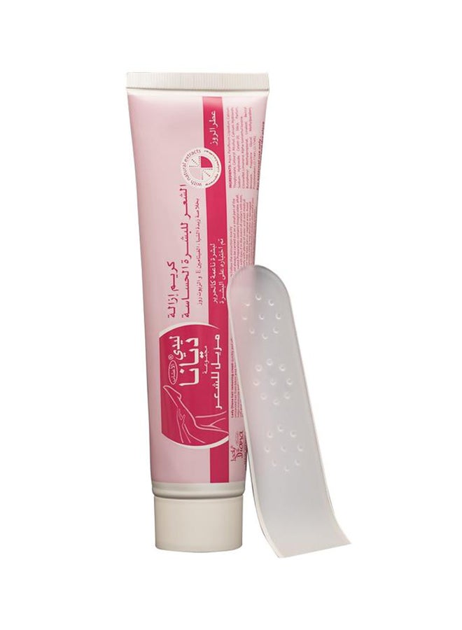 Lady Diana 12-Piece Sensitive Hair Removal Cream With Vitamin E And Rose Oil 100grams  - Image 1