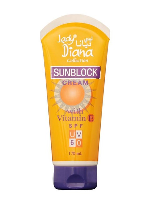 Sunblock Cream With Vitamin E SPF UV 60 170ml