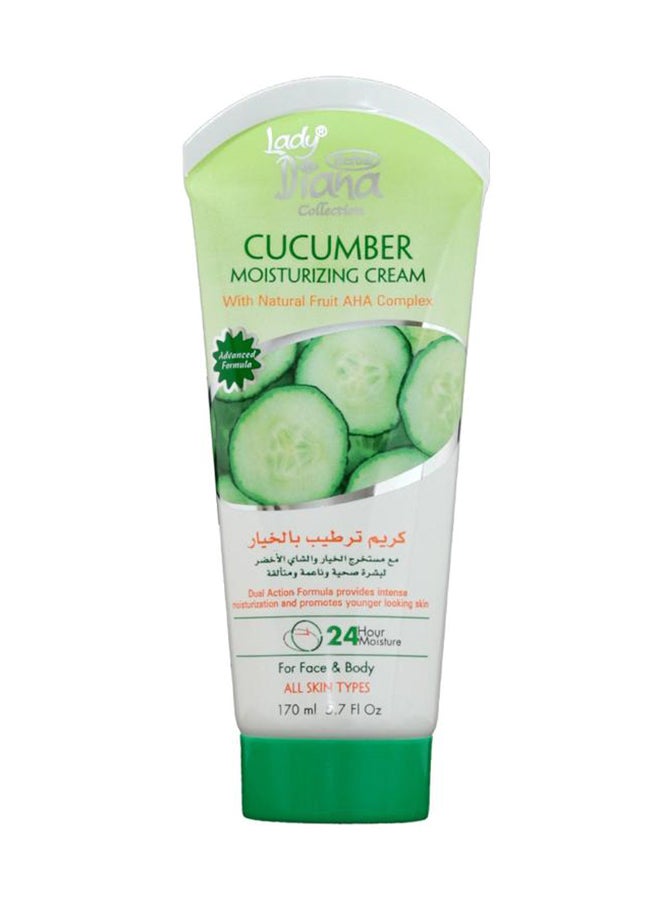 ليدي ديانا 12 قطعة من كريم مرطب للوجه والجسم بالخيار 170ملليلتر - Image 2