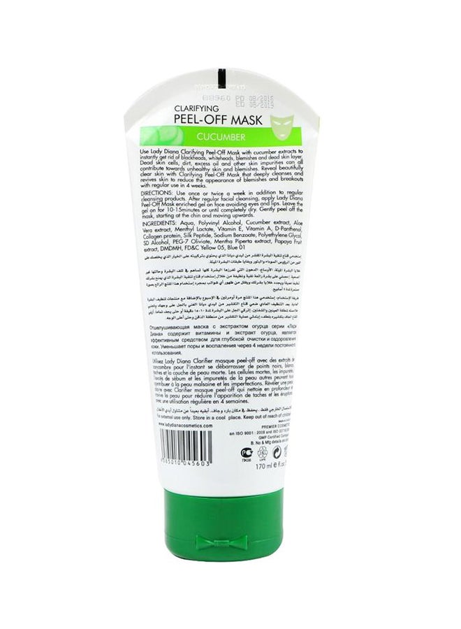 Lady Diana - 12-Piece Clarifying Peel-Off Mask With Cucumber 170ml - Image 1