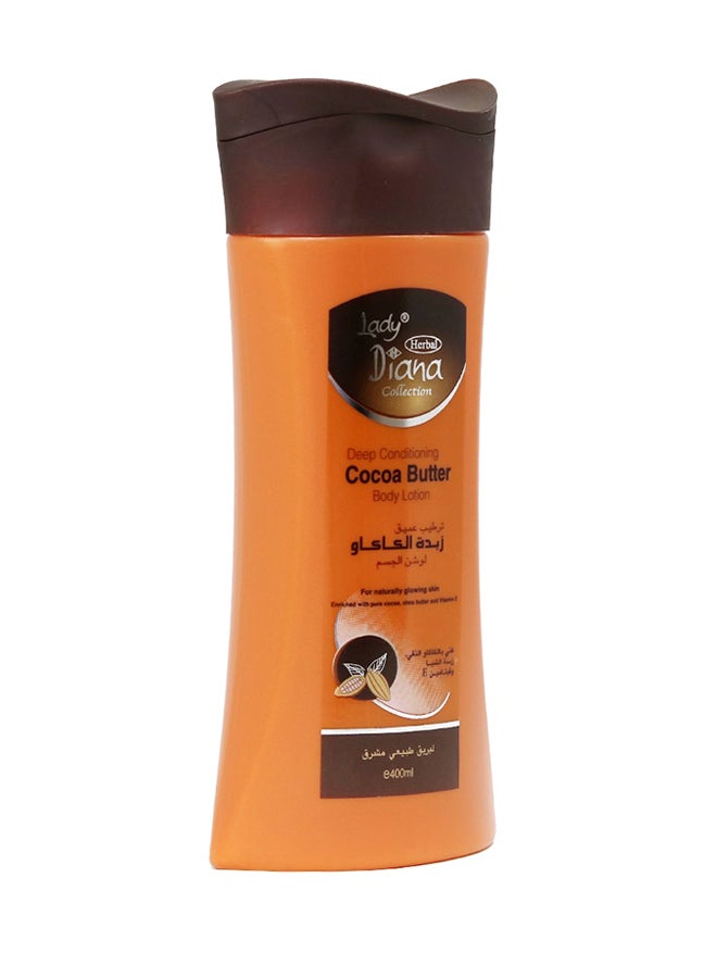 Lady Diana 12-Piece Deep Conditioning Cocoa Butter Body Lotion 400ml  - Image 1