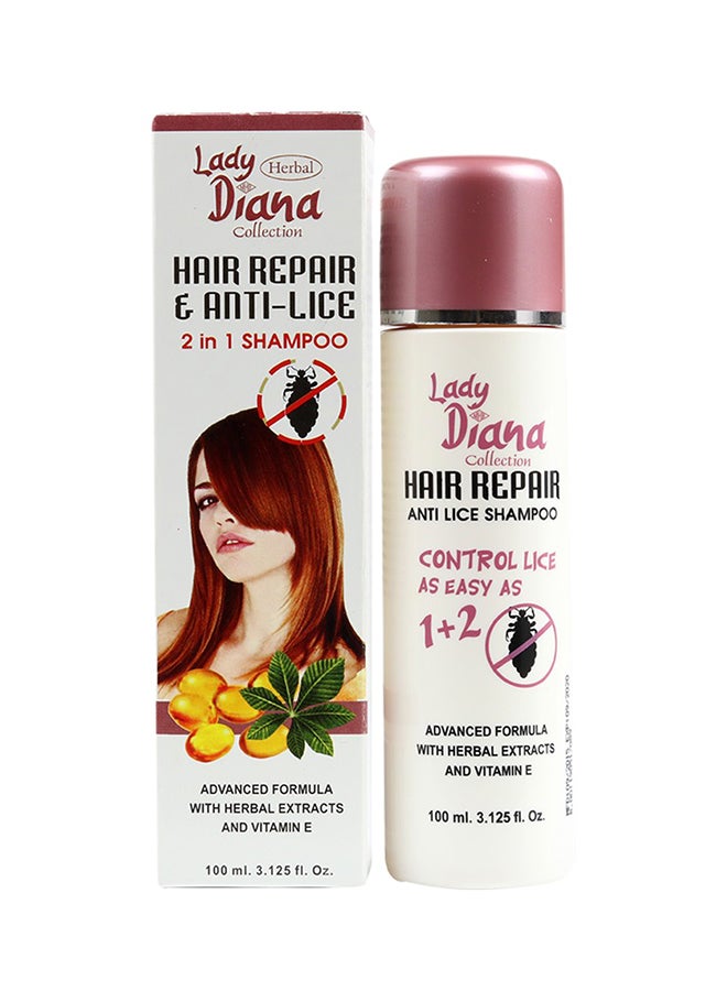 Lady Diana 12-Piece Hair Repair And Anti Lice 2-In-1 Shampoo 100ml  - Image 2