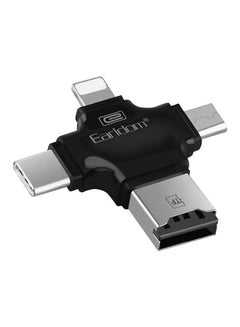 All-In-1 Multi-Function External Card Reader Black/Silver