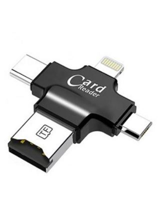 4-In-1 Micro USB Card Reader Black/Silver - v1541216173/N19502596A_1