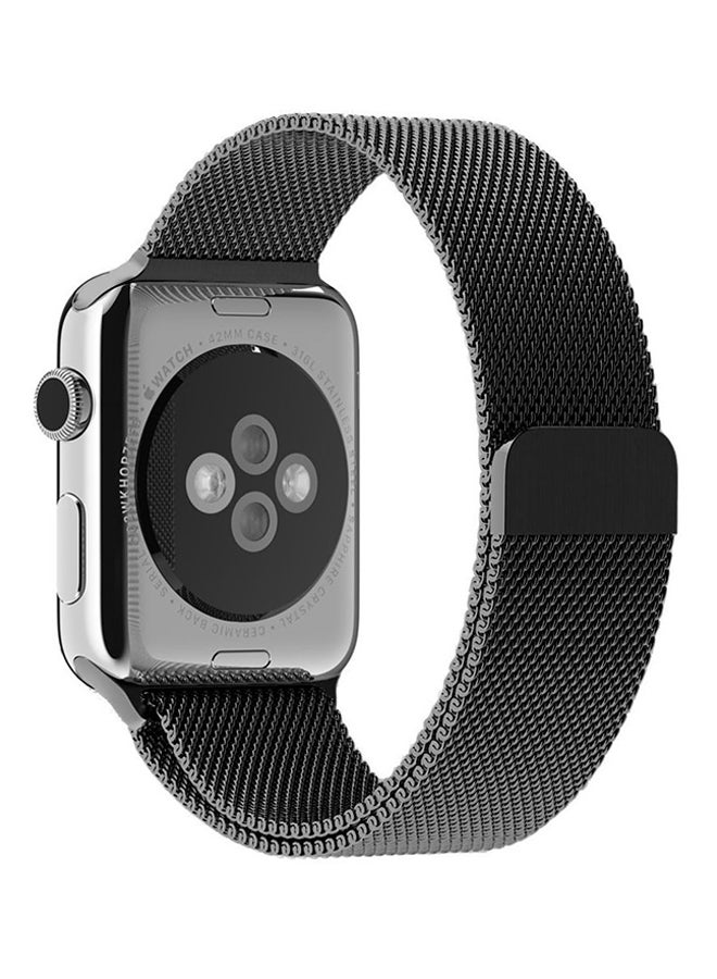 Jetech - Stainless Steel Replacement Band For Apple Watch 44mm Black - Image 1