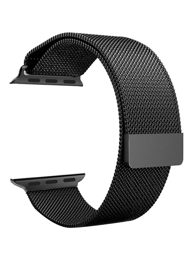 Nanotek Stainless Steel Magnetic Closure Band For Apple Watch Black - Image 1