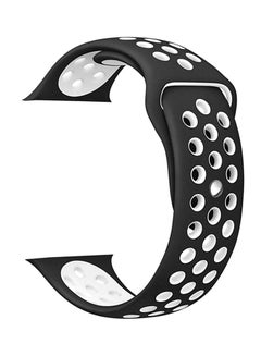 Apple Watch Band Breathable Holes Black/White
