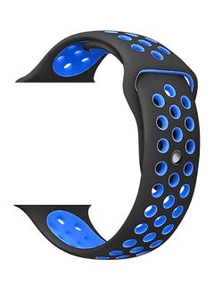 Quick Release Replacement Strap For Apple Watch Series 1/2/3 Blue/Black